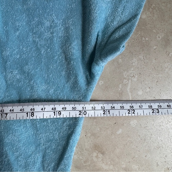 Andie Swim Light Blue Short Sleeve Collar Button Up Shorts Romper Womens Size S - Picture 10 of 16